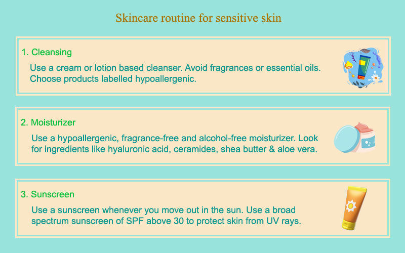 Skincare routine for men with sensitive skin